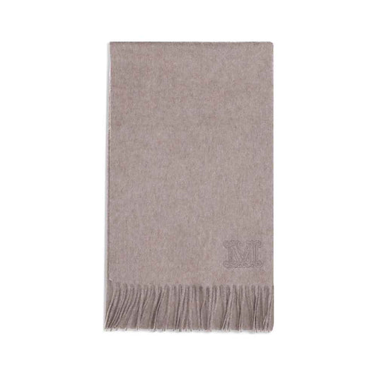 Max Mara Wsdalia Kasjmier Sjaal Luxe Accessoire Logo