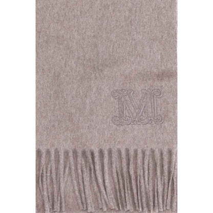Max Mara Wsdalia Kasjmier Sjaal Luxe Accessoire Logo