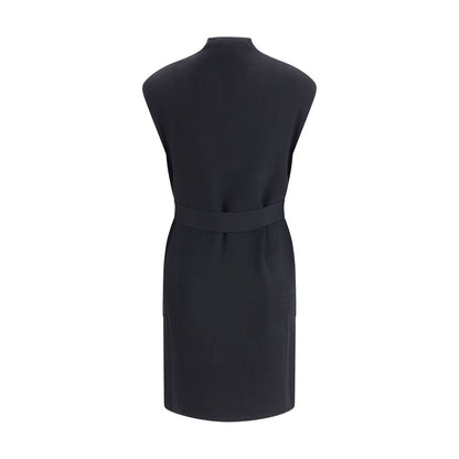Max Mara Abete Lange Vest Beige Elegante Silhouet Luxe