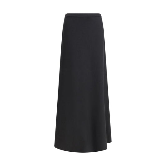 Max Mara Vernice Viscose Jersey Rok - Zwart Maat S