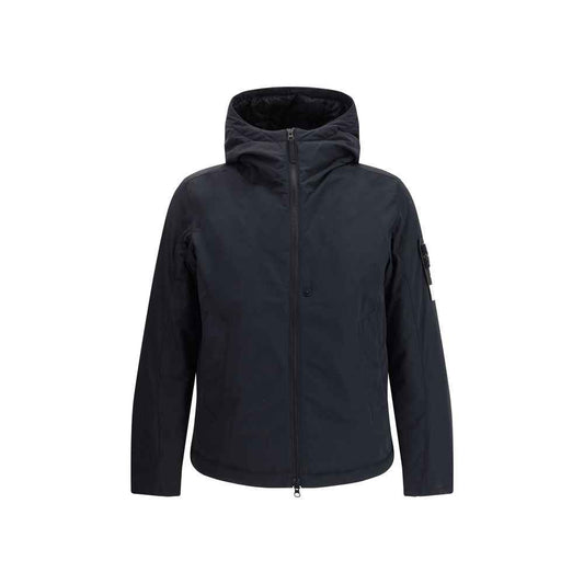 Stone Island Jas Met Capuchon Quilt Luxe Premium Zwart