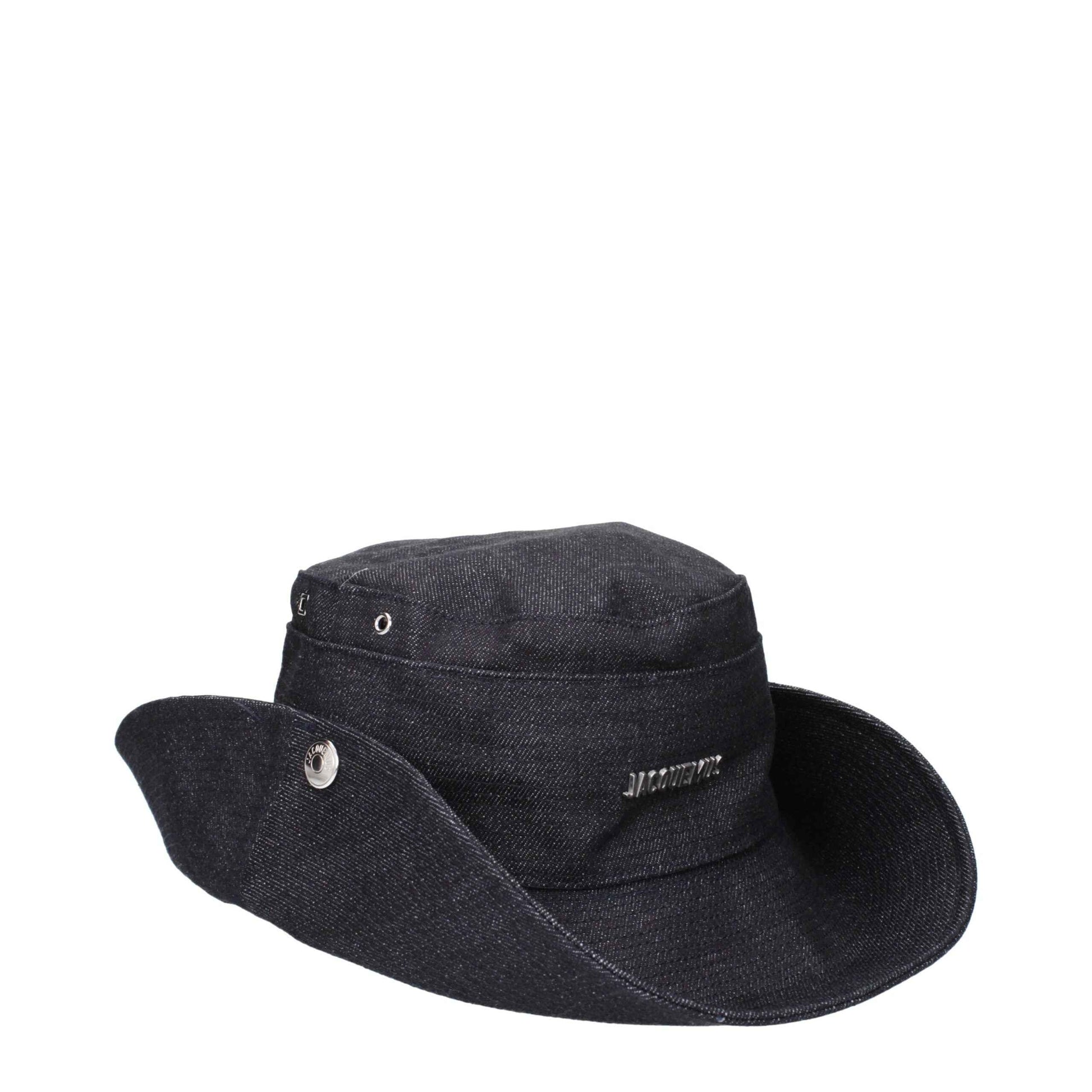 Jacquemus Zonhoeden Katoen Blauw Zomer Mode Accessoires