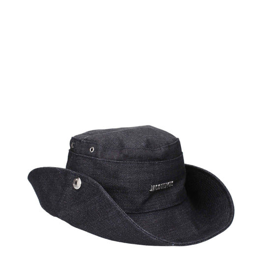 Jacquemus Zonhoeden Katoen Blauw Zomer Mode Accessoires