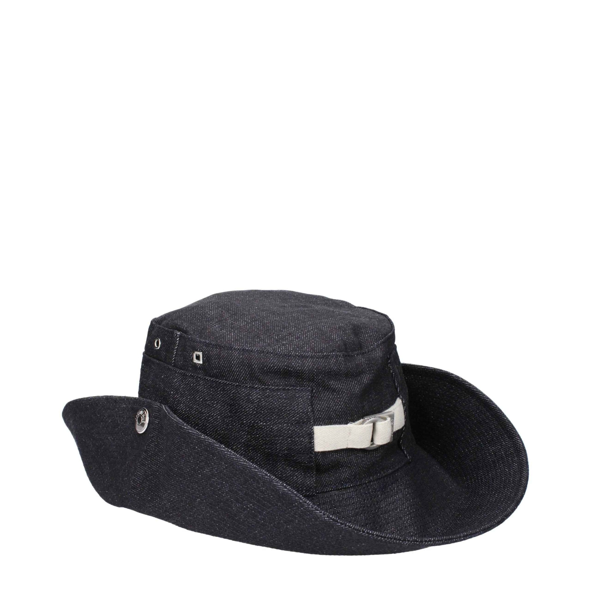 Jacquemus Zonhoeden Katoen Blauw Zomer Mode Accessoires