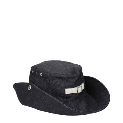 Jacquemus Zonhoeden Katoen Blauw Zomer Mode Accessoires