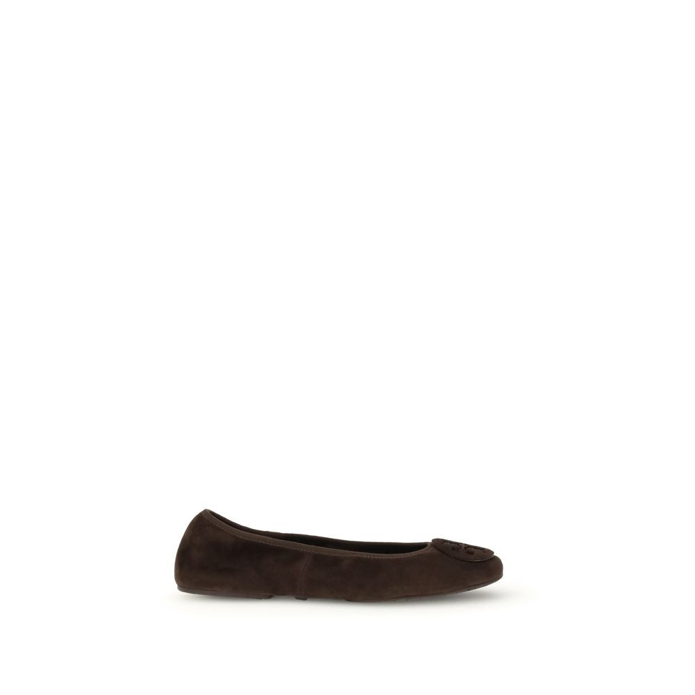 Tory Burch Minnie Travel Ballet Suede Ballerinas Luxe