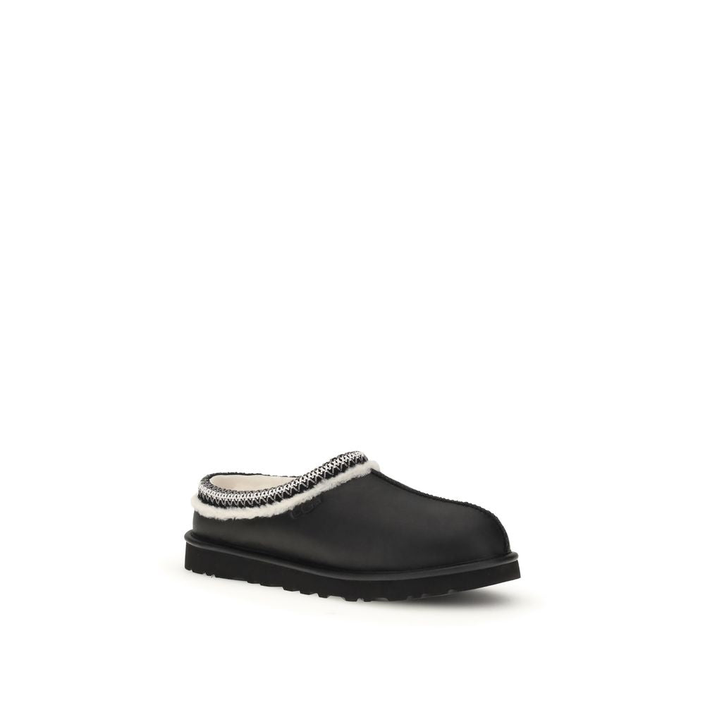 UGG Tasman Noir Mules Leer Suède – Noir Elegante Comfort