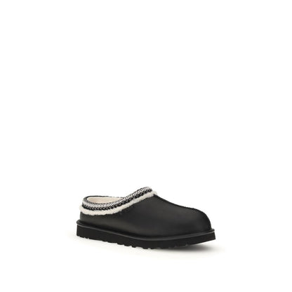 UGG Tasman Noir Mules Leer Suède – Noir Elegante Comfort